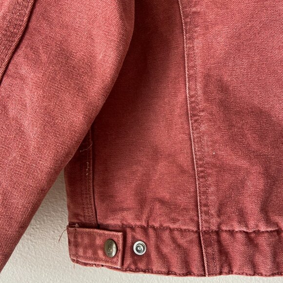 TG 2000s Carhartt Detroit Woman’s W J097 VRS Rose Red Jacket Size S Regular - Picture 5 of 6